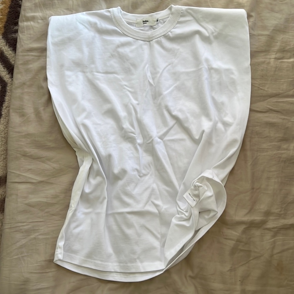 Frankie Shop white padded tank top, size medium